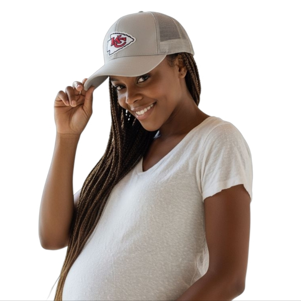 2FOR$30 - KC Chiefs Tan Trucker Hat Cap